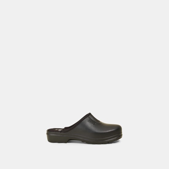 Aigle The Ultra-light Fur-lined Clogs Women Black ZA-91072